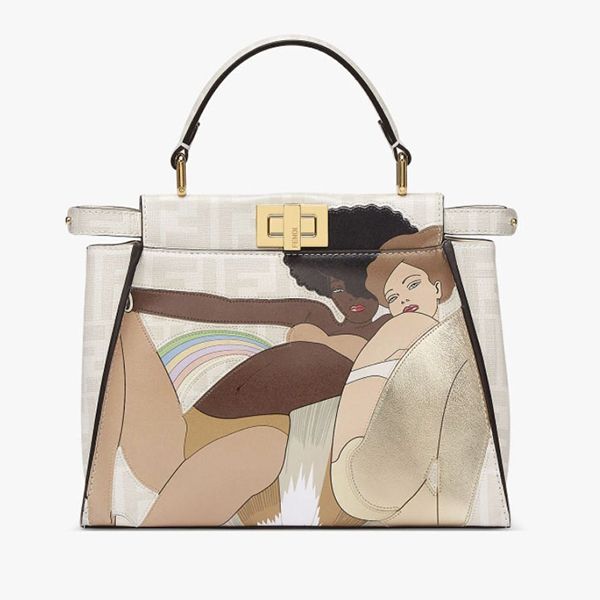 22SS新作◆ディオフェンディ◆ピーカブー 偽物 アイコニック スモール バッグ 8BN244AJGNF1GF8